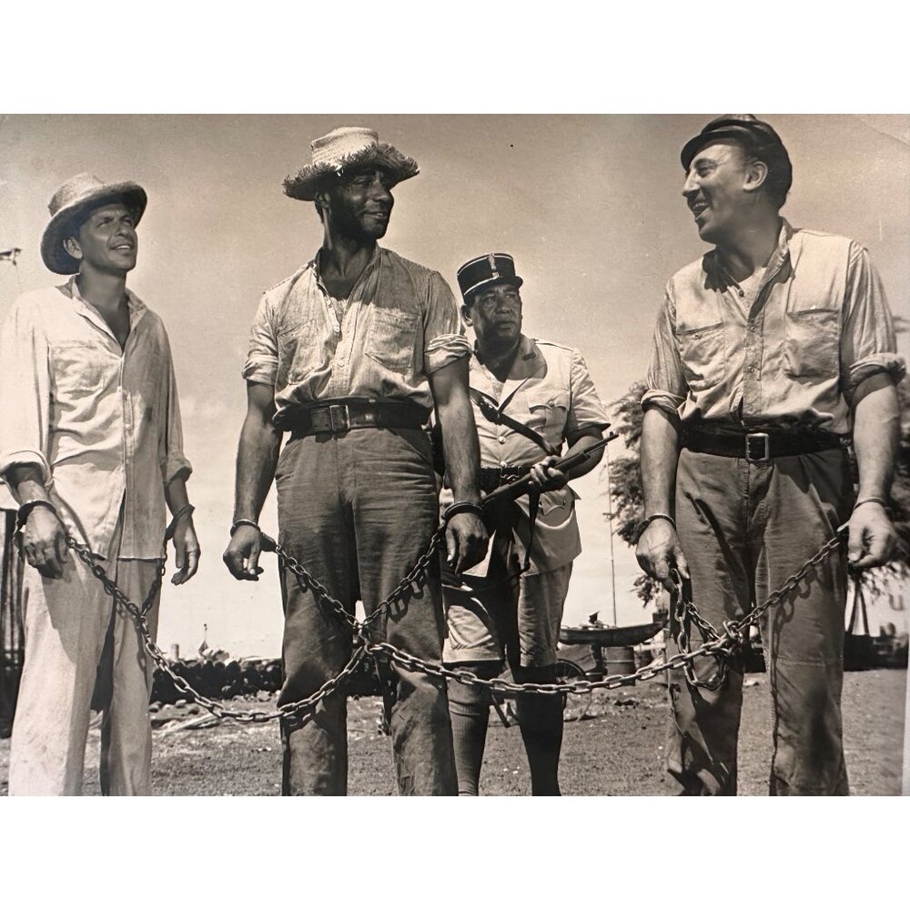 Vintage 1961 Movie Still From "The Devil At 4 OClock" Featuring Frank Sinatra Be